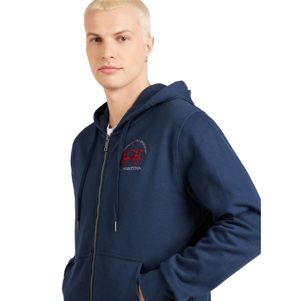  - Elegant Full Zip Cotton Hoodie