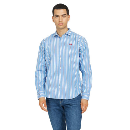  - Elegant Striped Cotton Poplin Shirt