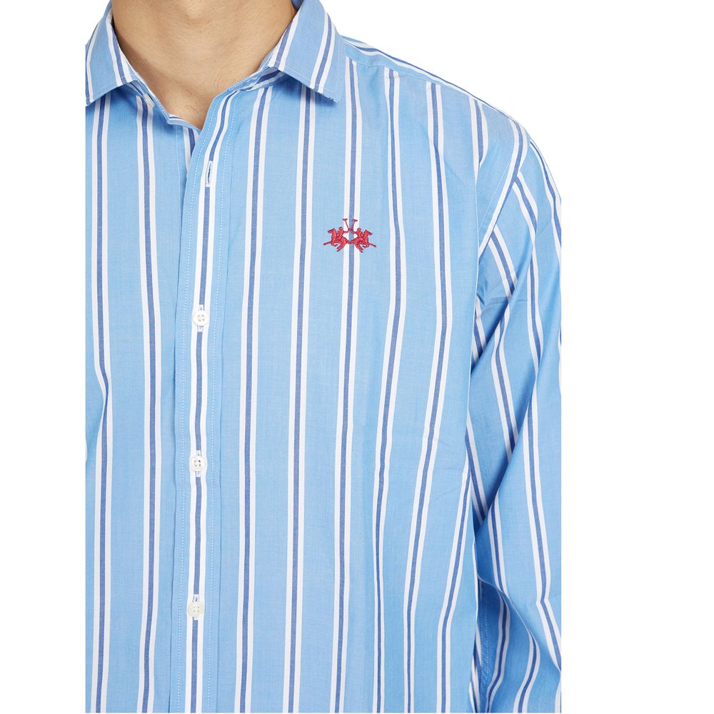  - Elegant Striped Cotton Poplin Shirt