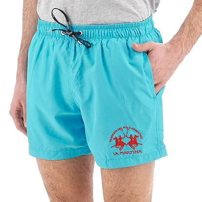  - Elegant Light Blue Men's Swim Shorts