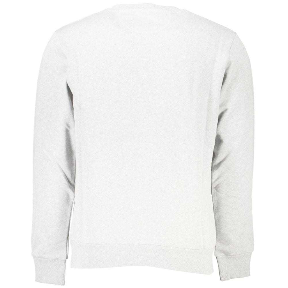  - Elegant Cotton Crewneck Sweatshirt in White