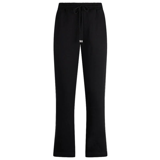  - Elegant Cotton Sweatpants with Rhinestone Accent