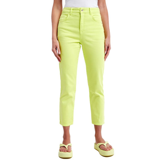 Chic High-Waisted Lime Trousers - The Luxe Alliance