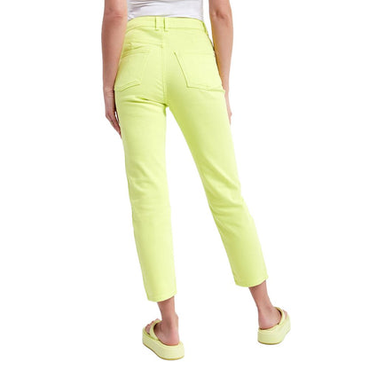 Chic High-Waisted Lime Trousers - The Luxe Alliance