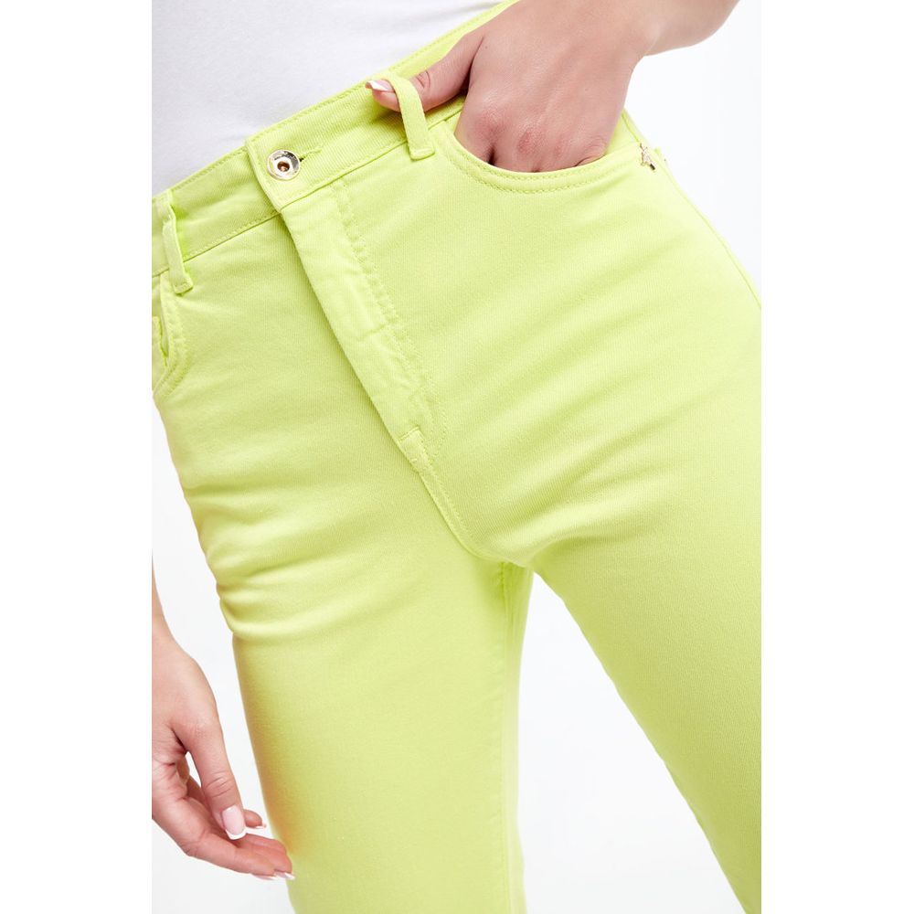  - Chic High-Waisted Lime Trousers