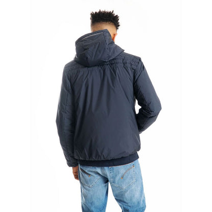  - Sumptuous Blue Hooded Technical Jacket