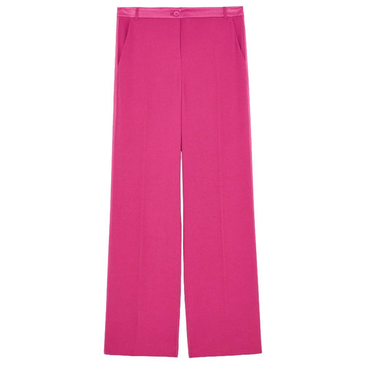  - Elegant Fuchsia Palazzo Trousers