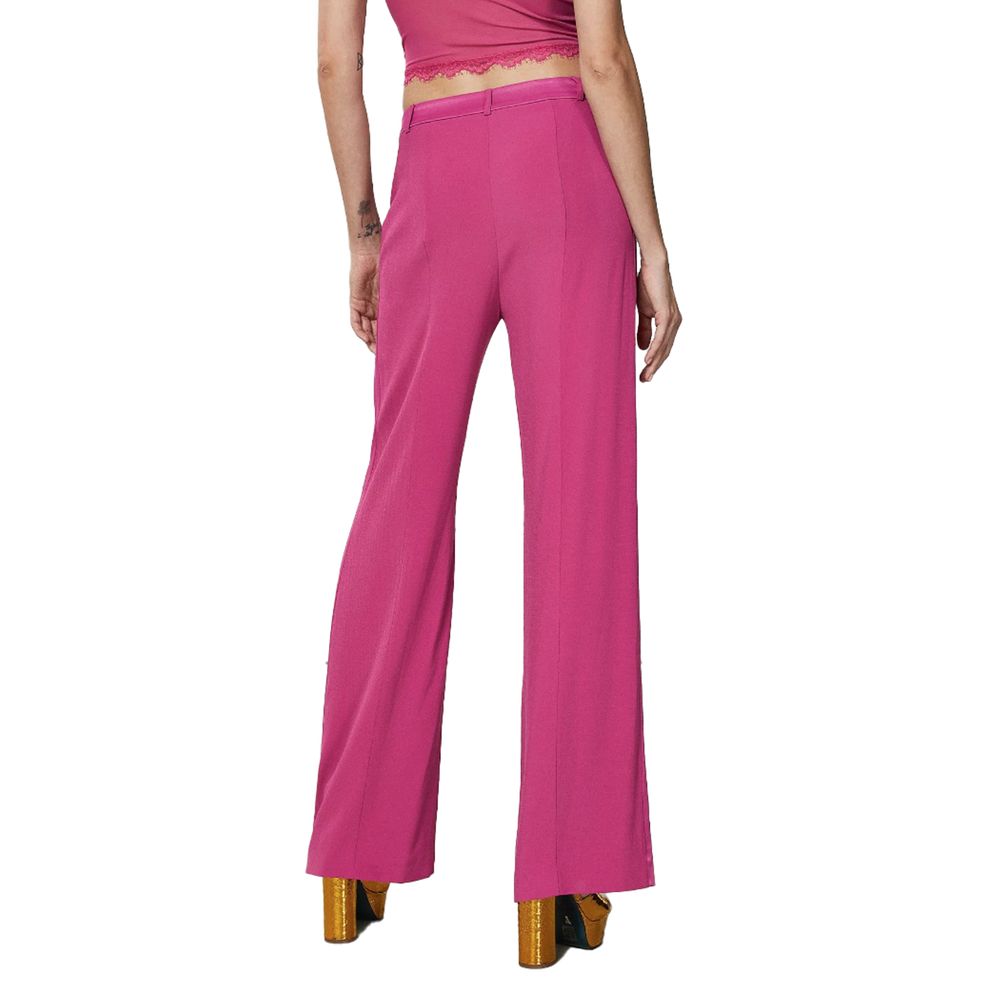  - Elegant Fuchsia Palazzo Trousers