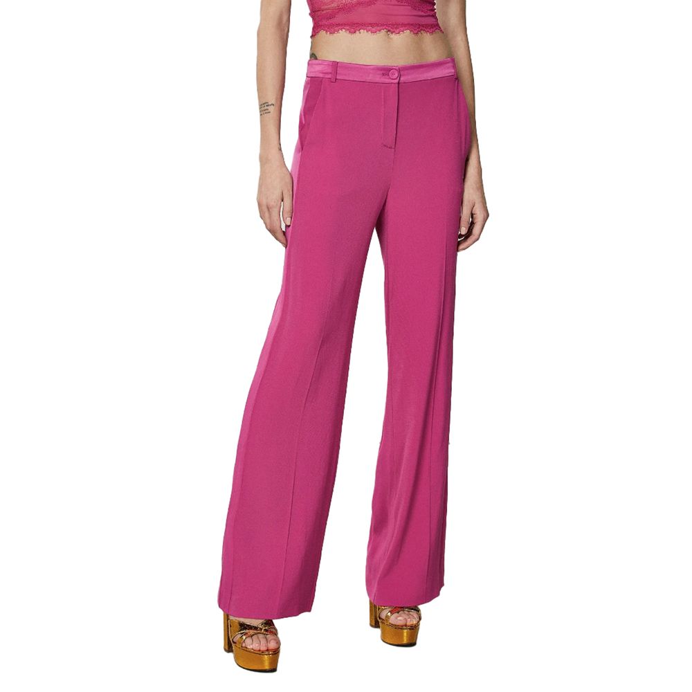  - Elegant Fuchsia Palazzo Trousers