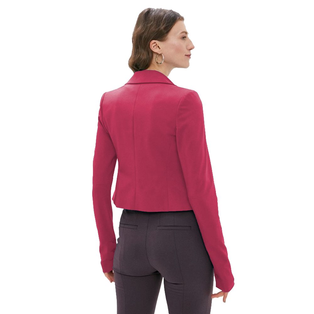  - Elegant Fuchsia Blazer Jacket