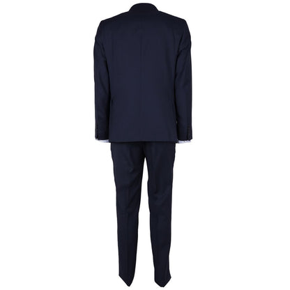  - Blue Virgin Wool Mens Suit