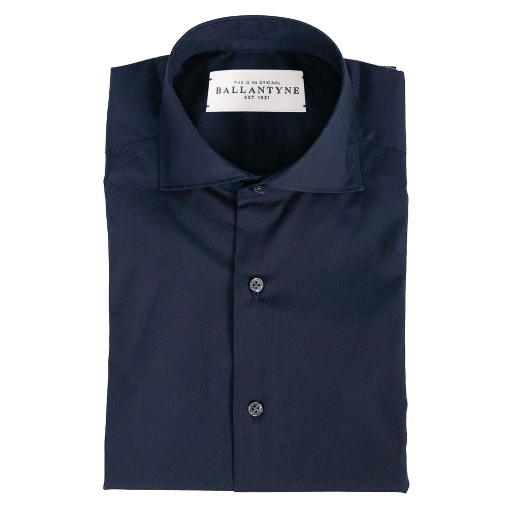  - Blue Cotton Men Shirt