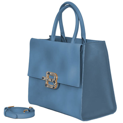 Chic Calfskin Handbag with Magnet Detail - The Luxe Alliance