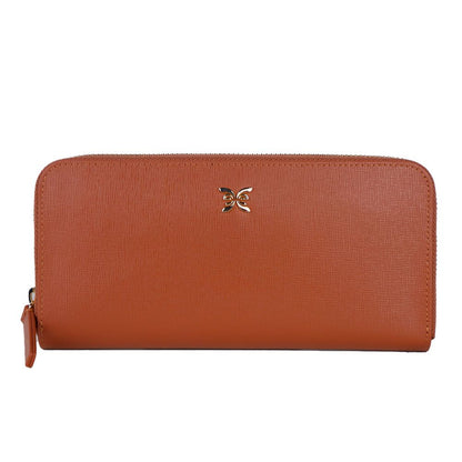  - Elegant Leather Zippered Wallet