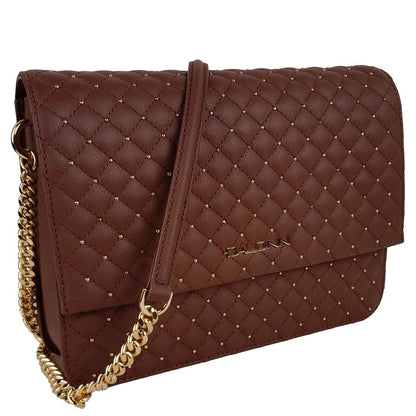  - Chic Quilted Calfskin Shoulder Bag with Studs