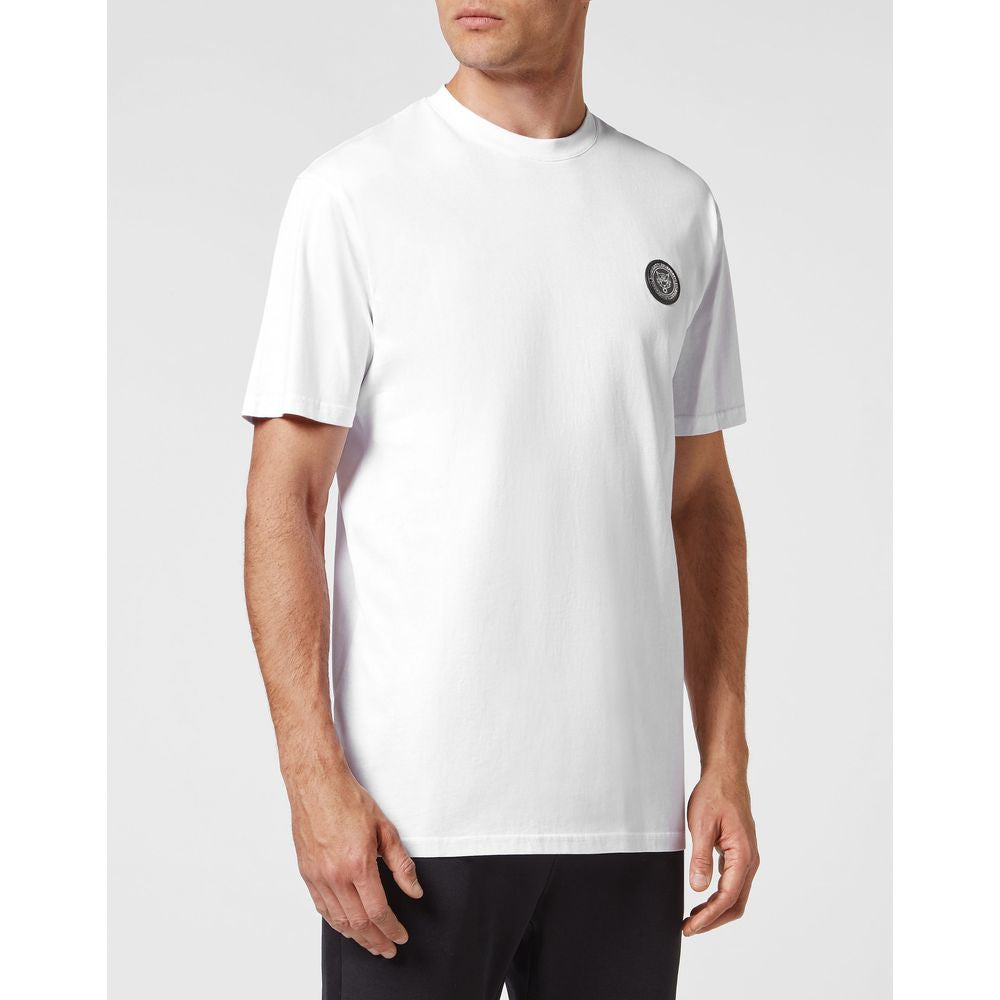  - Sleek Cotton Tee with Signature Detailing