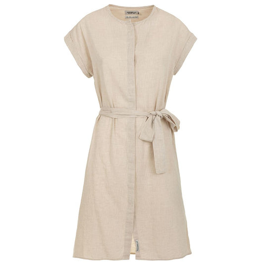 Beige Cotton Women Dress - The Luxe Alliance