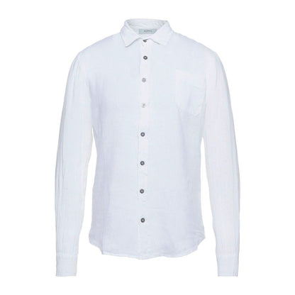 Elegant White Linen Shirt for Men - The Luxe Alliance