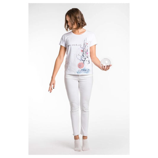  - Chic White Stretch Viscose Tee with Exclusive Packaging