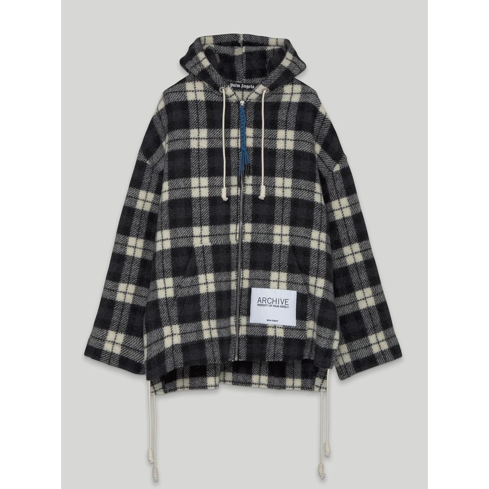 Archival Check Cashmere Hooded Jacket - The Luxe Alliance