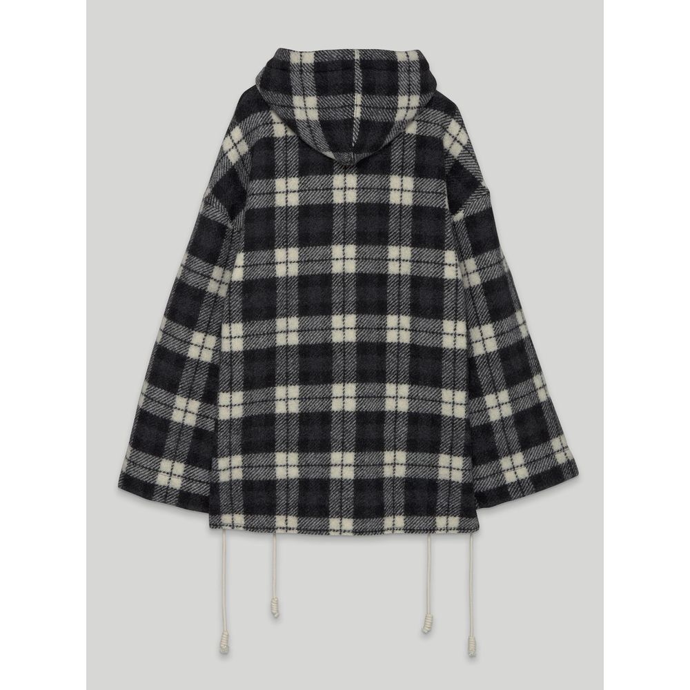 Archival Check Cashmere Hooded Jacket - The Luxe Alliance