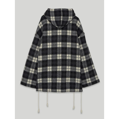 Archival Check Cashmere Hooded Jacket - The Luxe Alliance