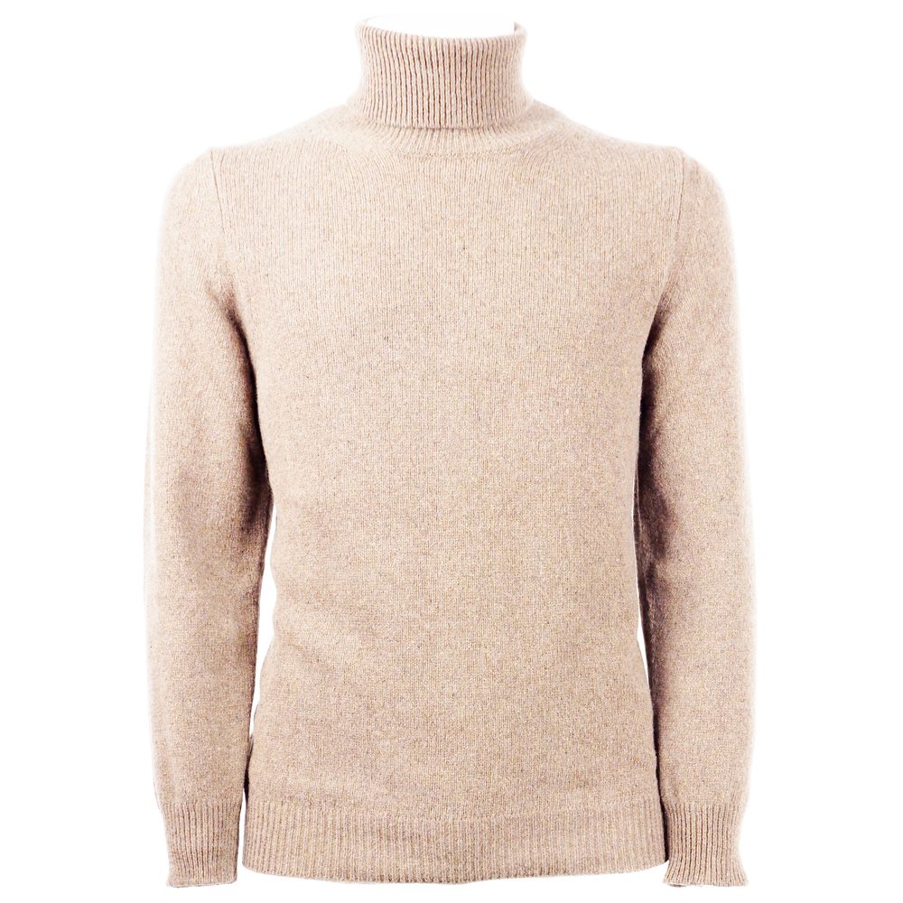  - Elegant Beige Cashmere Turtleneck Sweater