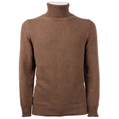  - Elegant Cashmere Turtleneck Sweater in Brown