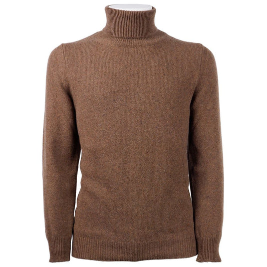  - Elegant Cashmere Turtleneck Sweater in Brown