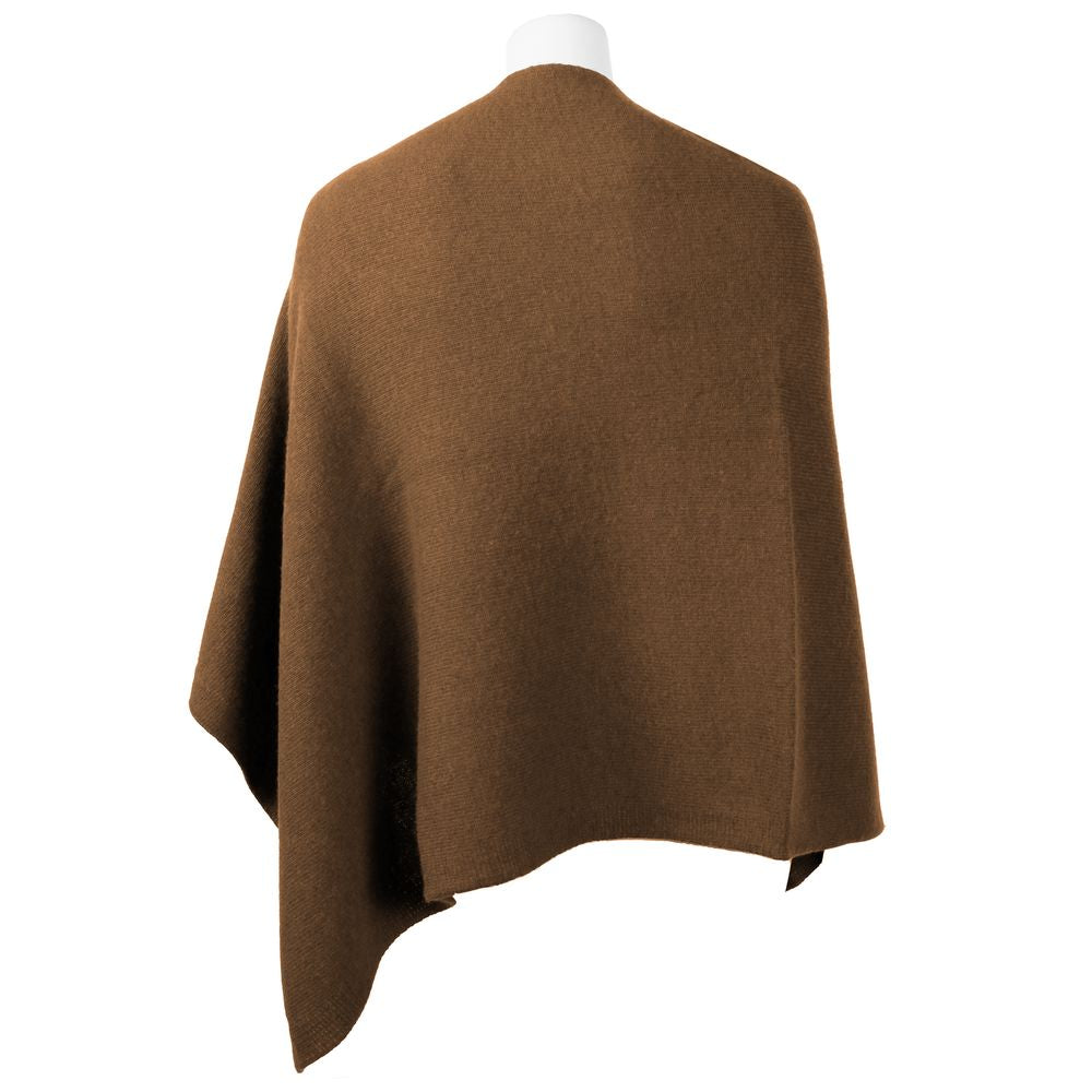  - Elegant Cashmere V-Neck Poncho