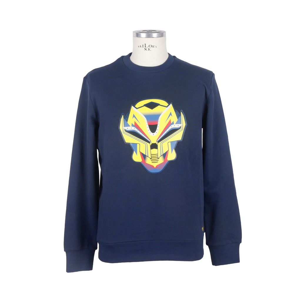  - Blue Cotton Men Sweater