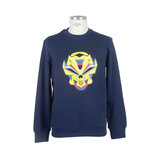  - Blue Cotton Men Sweater