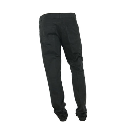  - Elegant Summer Black Cotton Trousers