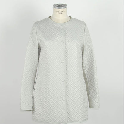  - White Polyester Women Jacket