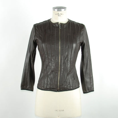  - Sleek Black Leather Jacket for Elegant Evenings