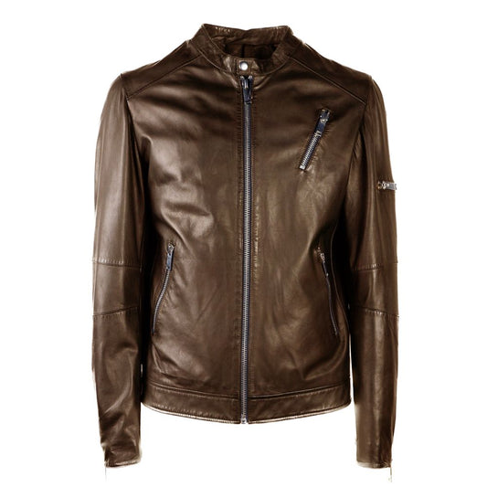 Brown Leather Jacket - The Luxe Alliance