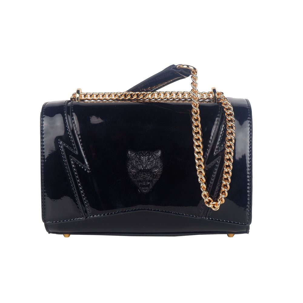  - Chic Patent Effect Chain Shoulder Bag