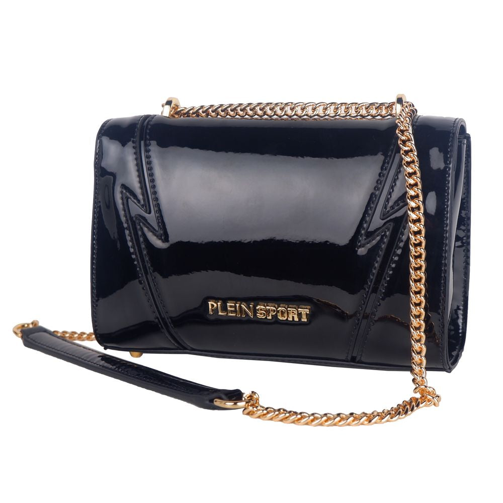  - Chic Patent Effect Chain Shoulder Bag