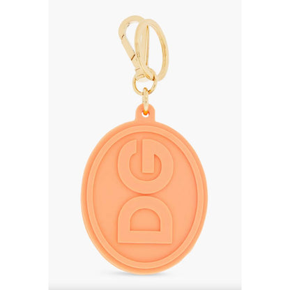 Elegant Orange Keychain with Gold Hardware - The Luxe Alliance