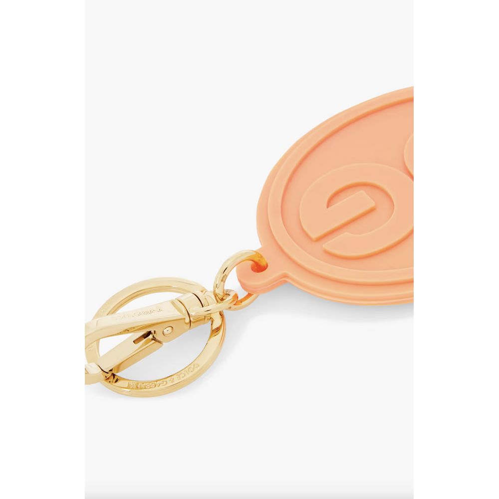 Elegant Orange Keychain with Gold Hardware - The Luxe Alliance