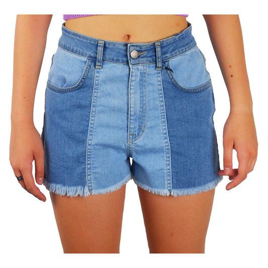  - Chic Raw Hem Denim Shorts