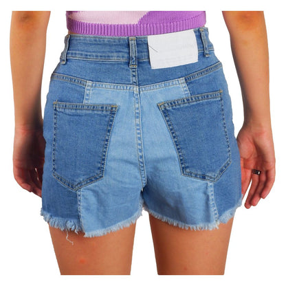  - Chic Raw Hem Denim Shorts