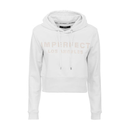  - White Cotton Womens Hoodie