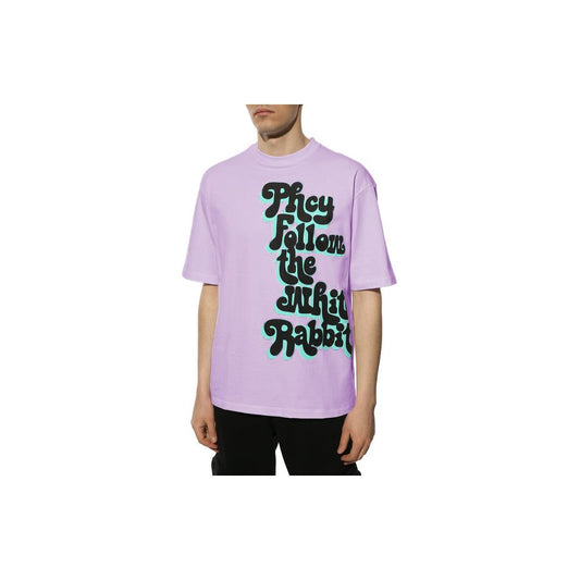  - Graphic Crewneck Purple Tee for Men