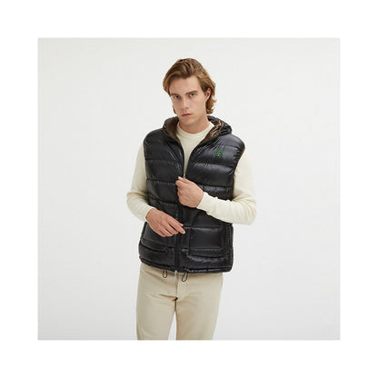 Brown Nylon Men's Reversible Vest - The Luxe Alliance