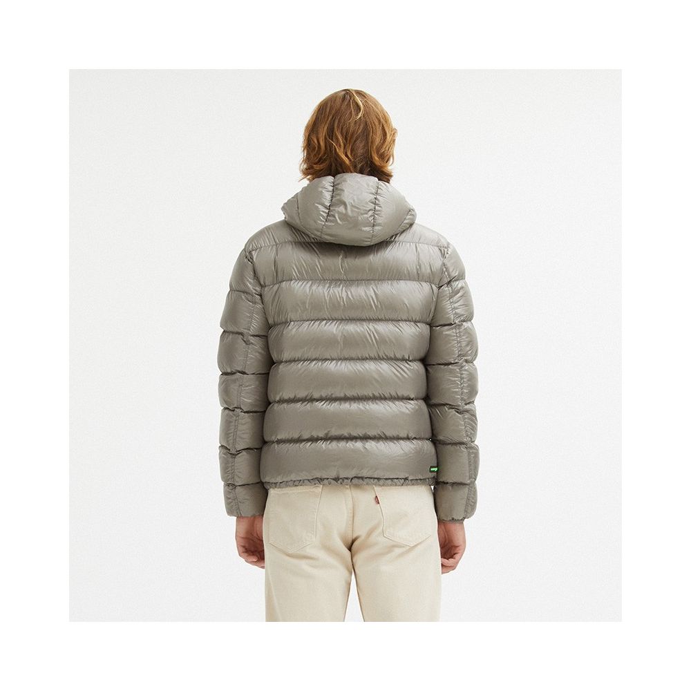  - Gray Nylon Men Reversible Jacket