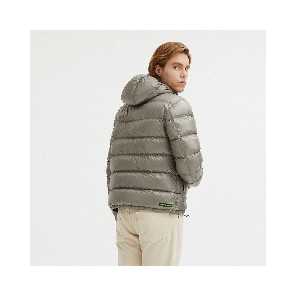  - Gray Nylon Men Reversible Jacket