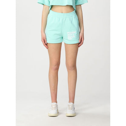  - Green Cotton Women Short