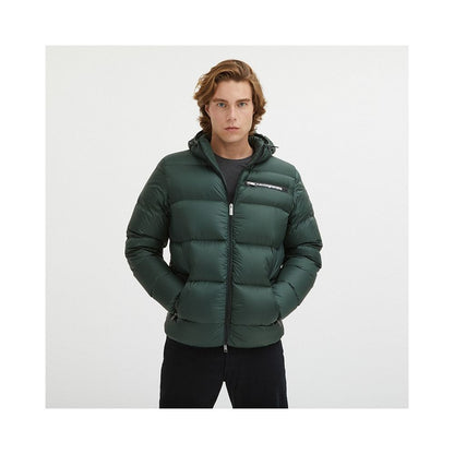 Green Nylon Men Jacket - The Luxe Alliance