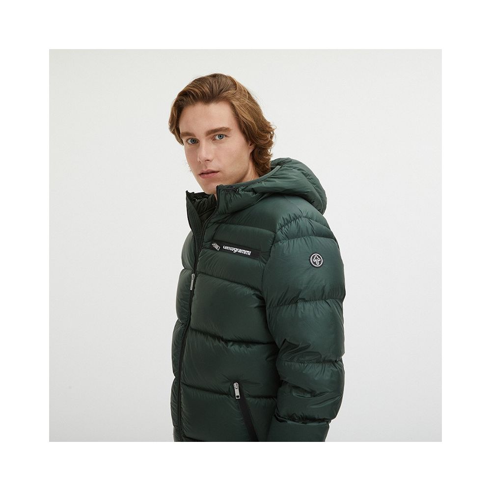 Green Nylon Men Jacket - The Luxe Alliance